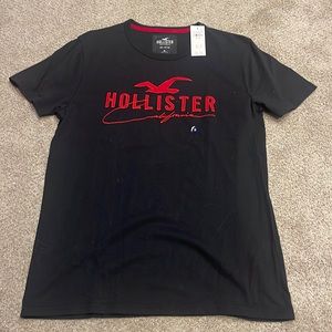 Hollister black logo tee shirt brand new size Medium